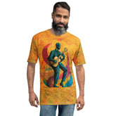 Funky Beats All-Over Print Men's Crew Neck T-Shirt - Beyond T-shirts